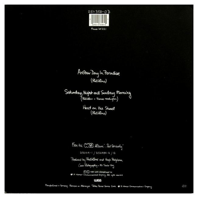 PHIL COLLINS - ANOTHER DAY IN PARADISE | 12" MAXI SINGLE USADO