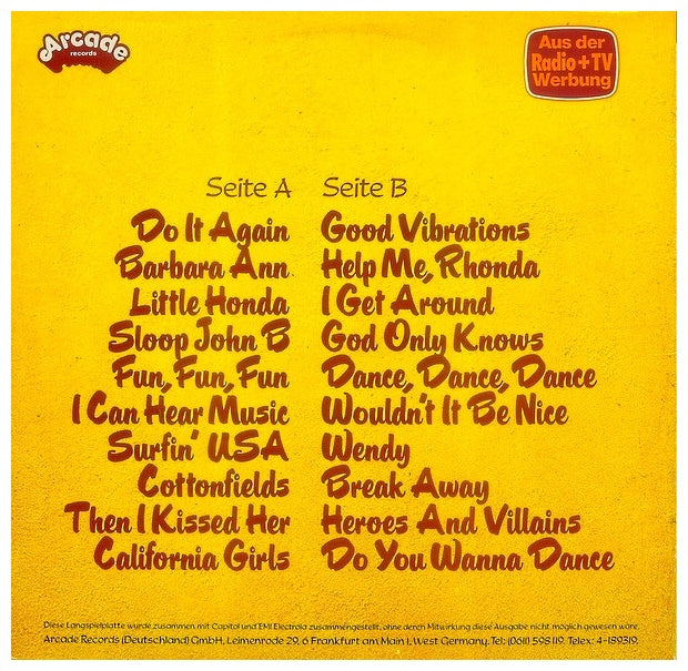 BEACH BOYS - 20 GROSSTEN HITS | VINILO USADO
