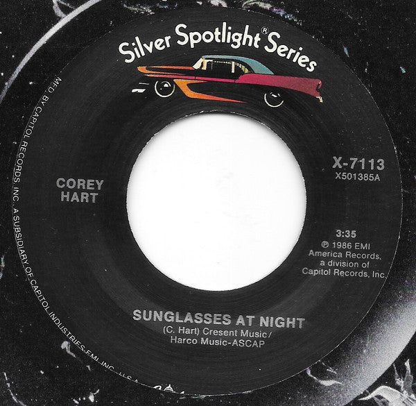 COREY HART - SUNGLASSES AT NIGHT/NEVER SURRENDER | 7" SINGLE VINILO USADO