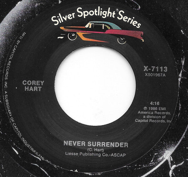 COREY HART - SUNGLASSES AT NIGHT/NEVER SURRENDER | 7" SINGLE VINILO USADO