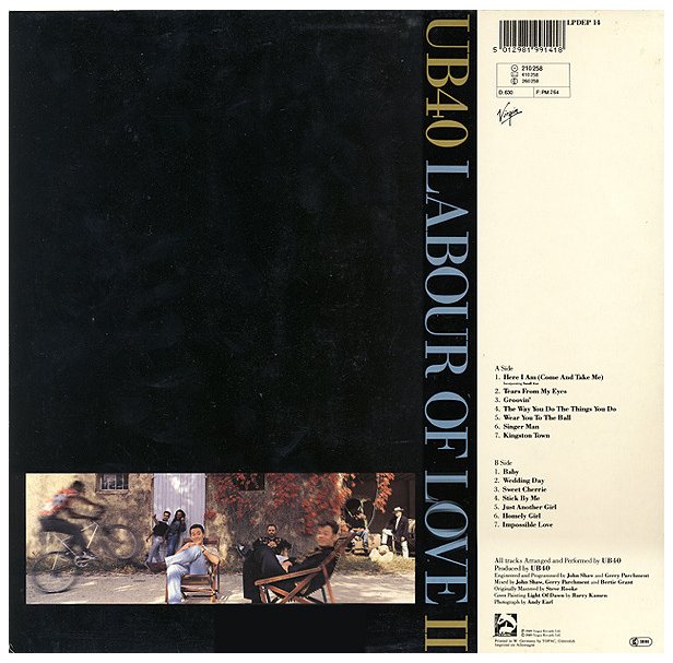 UB40 - LABOUR OF LOVE II | VINILO USADO