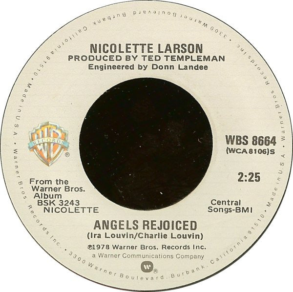 NICOLETTE LARSON - LOTTA LOVE | 7" SINGLE VINILO USADO