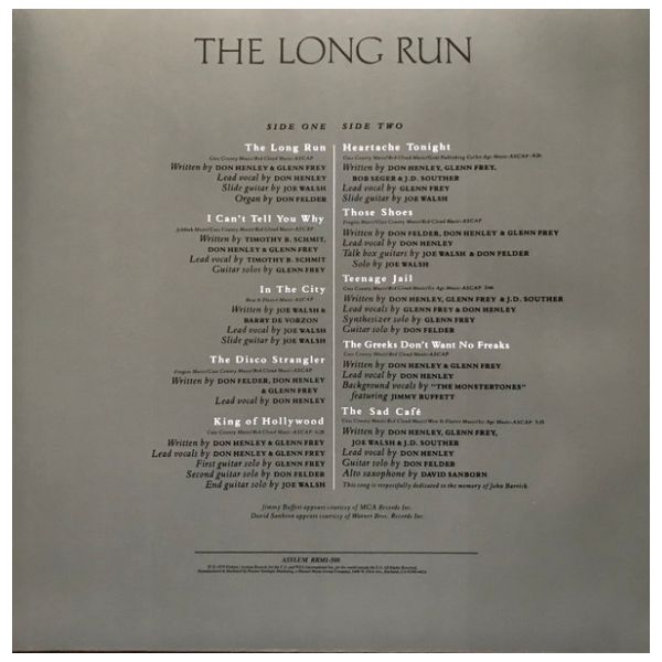 EAGLES - THE LONG RUN | VINILO