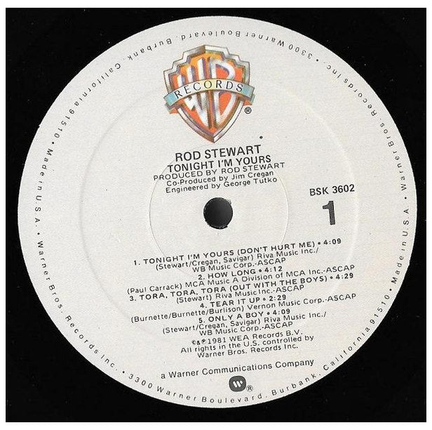 ROD STEWARD - TONIGHT I'M YOURS | VINILO USADO