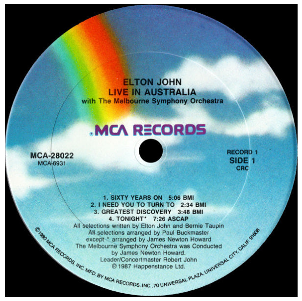 ELTON JOHN - LIVE IN AUSTRALIA (2LP) | VINILO USADO