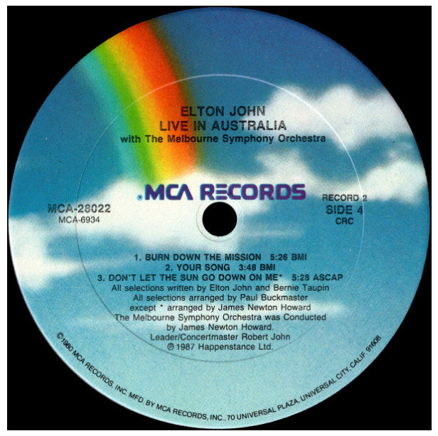 ELTON JOHN - LIVE IN AUSTRALIA (2LP) | VINILO USADO