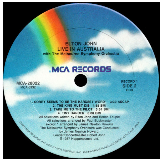 ELTON JOHN - LIVE IN AUSTRALIA (2LP) | VINILO USADO