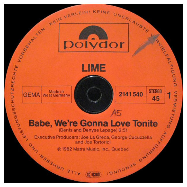 LIME - BABE, WE'RE GONNA LOVE TONITE | 12" MAXI SINGLE USADO