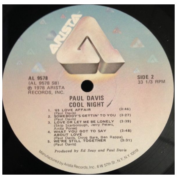 PAUL DAVIS - COOL NIGHT | VINILO USADO