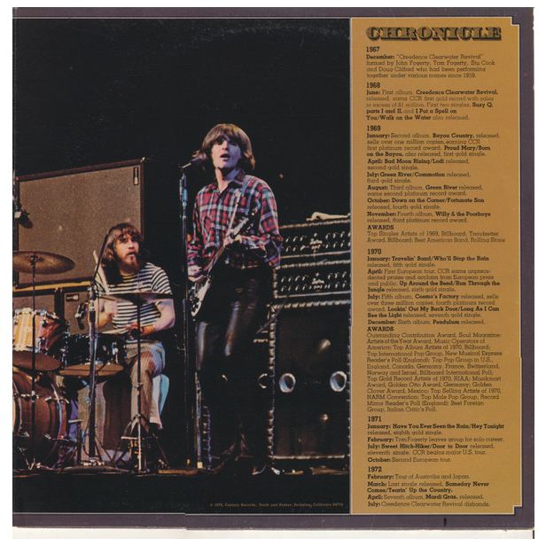 CREEDENCE CLEARWATER REVIVAL - CHRONICLE: 20 GREATEST HITS (2LP) | VINILO USADO