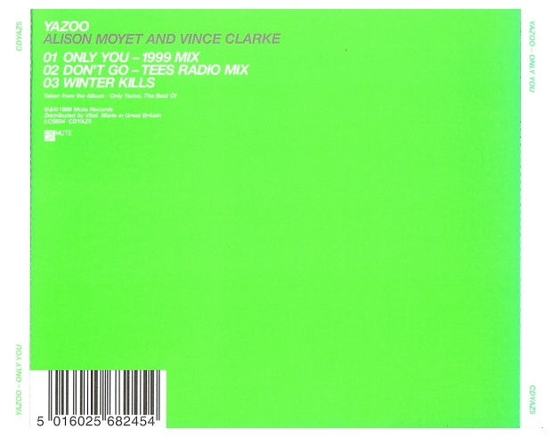 YAZOO - ONLY YOU | CD SINGLE USADO