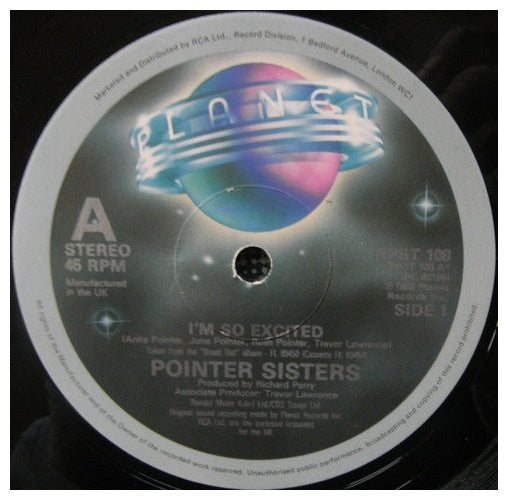 POINTER SISTERS - I'M SO EXCITED | 12" MAXI SINGLE USADO