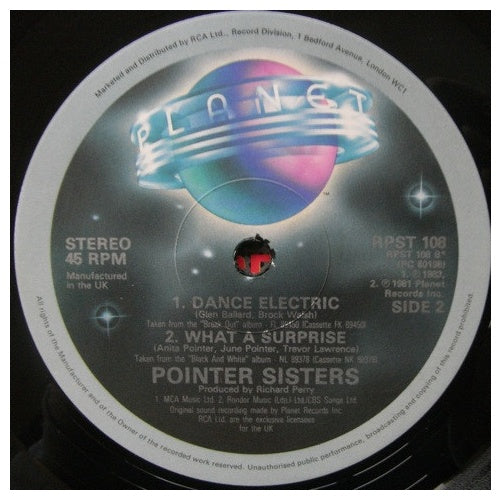 POINTER SISTERS - I'M SO EXCITED | 12" MAXI SINGLE USADO