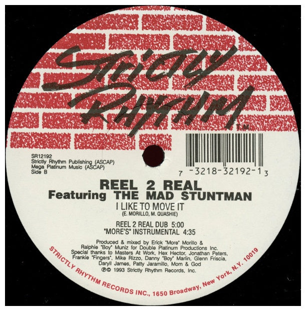 REEL 2 REAL FEATURING THE MAD STUNTMAN - LIKE TO MOVE IT | 12'' MAXI SINGLE USADO