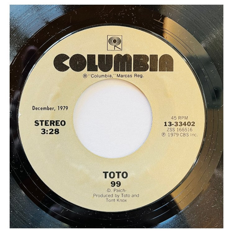 TOTO - 99/GEORGY PORKY | 7" SINGLE VINILO USADO