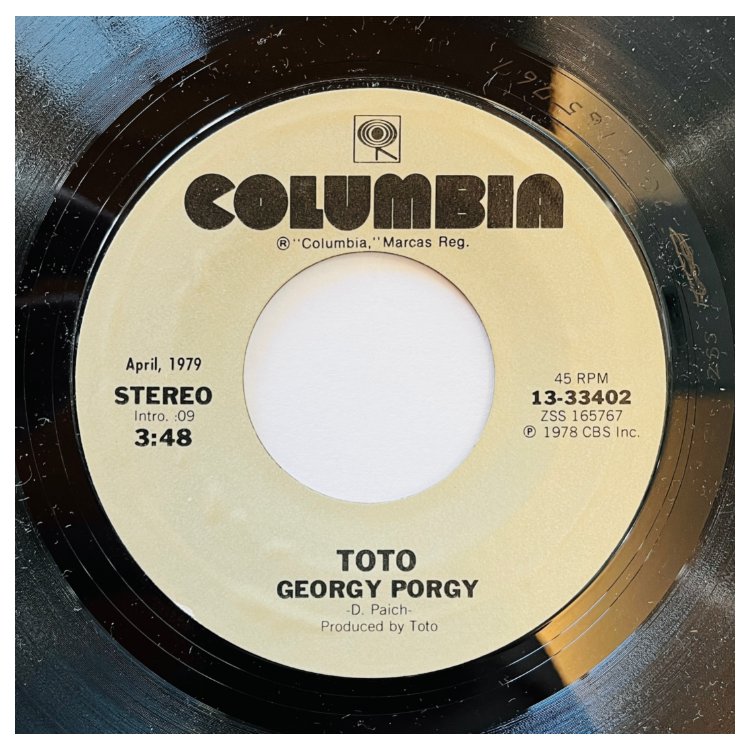 TOTO - 99/GEORGY PORKY | 7" SINGLE VINILO USADO