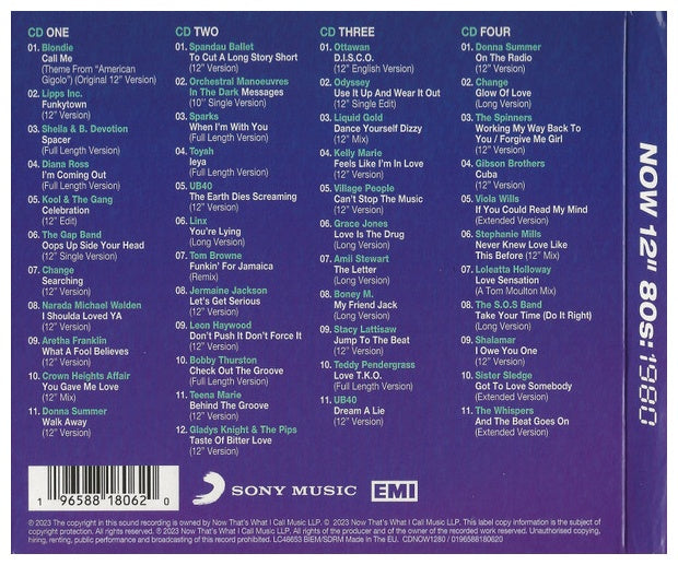 NOW 12" 80'S 1980 - VARIOUS (4CD BOXSET) | CD