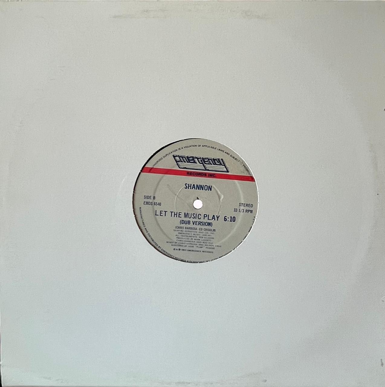 SHANNON - LET THE MUSIC PLAY | 12" MAXI SINGLE USADO