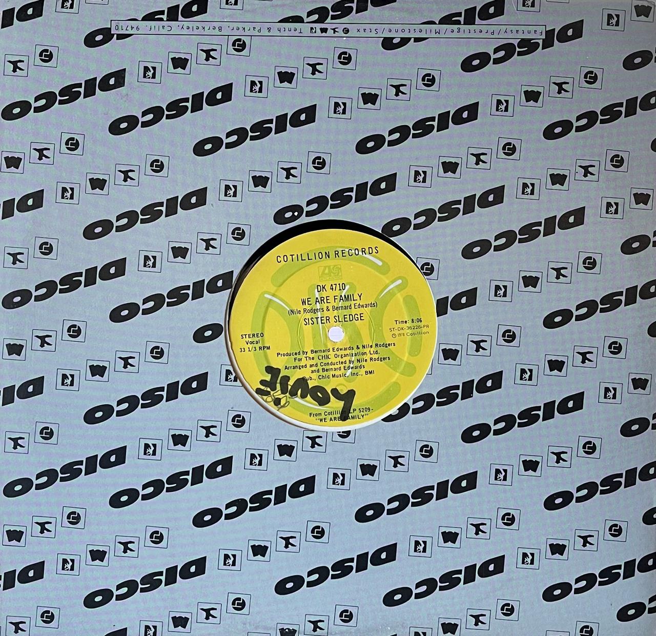 SISTER SLEDGE - WE ARE FAMILY/HE'S THE GREATEST DANCER | 12'' MAXI SINGLE USADO