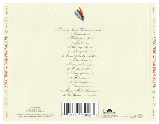 ZUCCHERO - THE BEST OF | CD