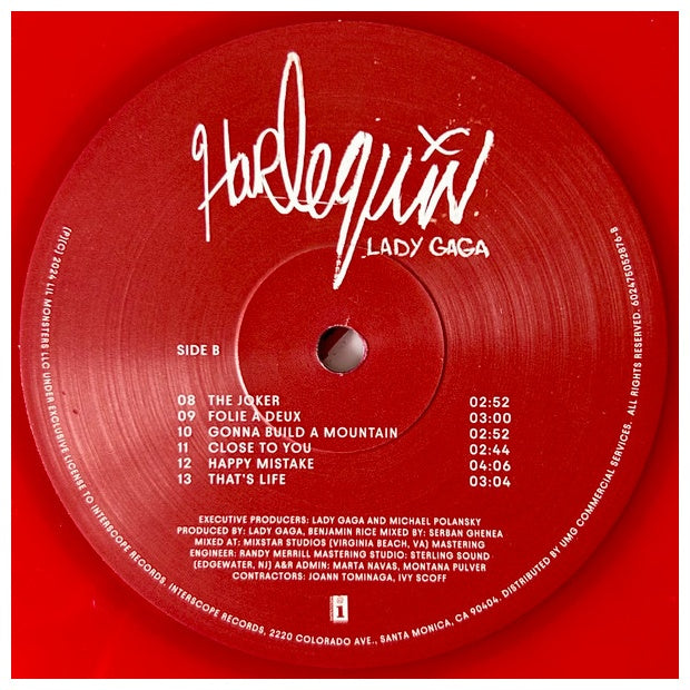 LADY GAGA - HARLEQUIN (RED VINYL) | VINILO