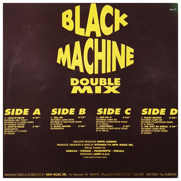 BLACK MACHINE - LOVE 'N' PEACE/DOUBLE MIX (2LP) | VINILO USADO