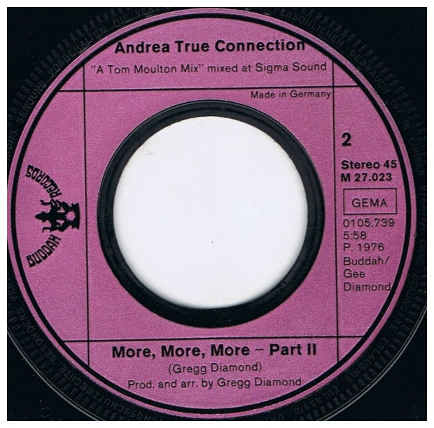 ANDREA TRUE CONNECTION - MORE MORE MORE | 7" SINGLE USADO