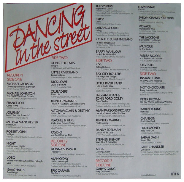 DANCING IN THE STREETS - 50 ORIGINAL HITS (3LP) | VINILO USADO