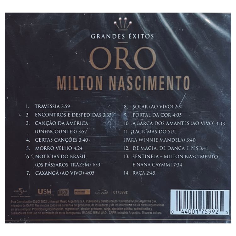MILTON NASCIMENTO - ORO | CD