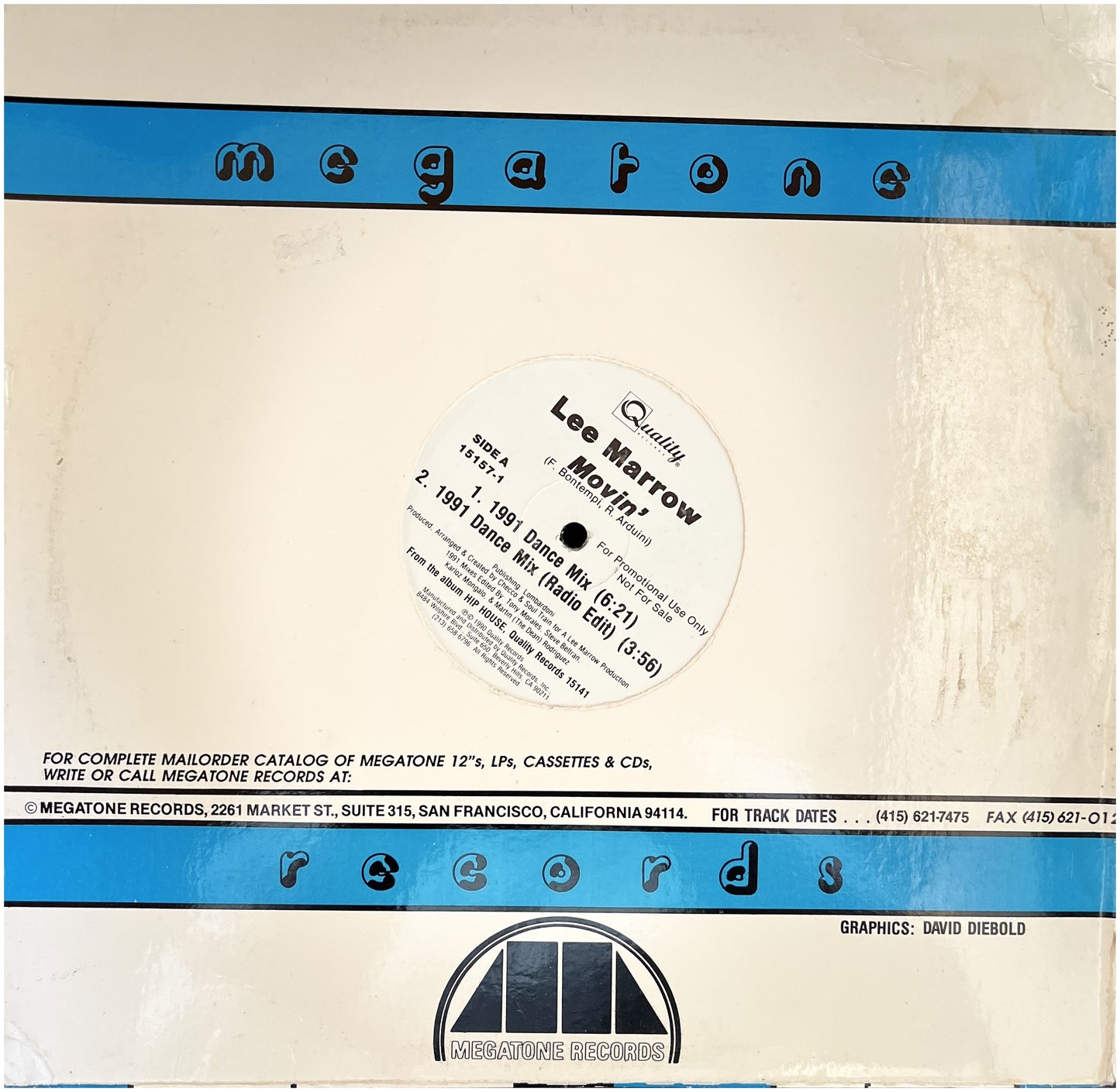 LEE MARROW - MOVIN' | 12" MAXI SINGLE USADO