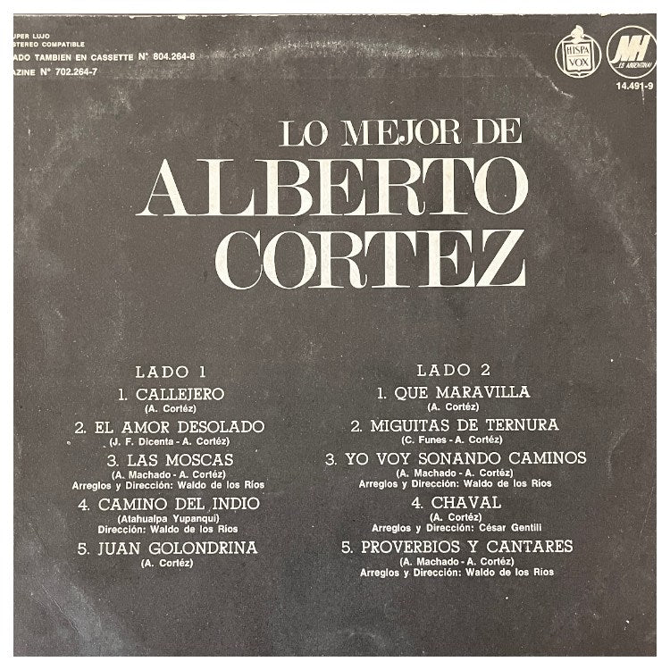 ALBERTO CORTEZ - LO MEJOR VOL.2 | VINILO USADO