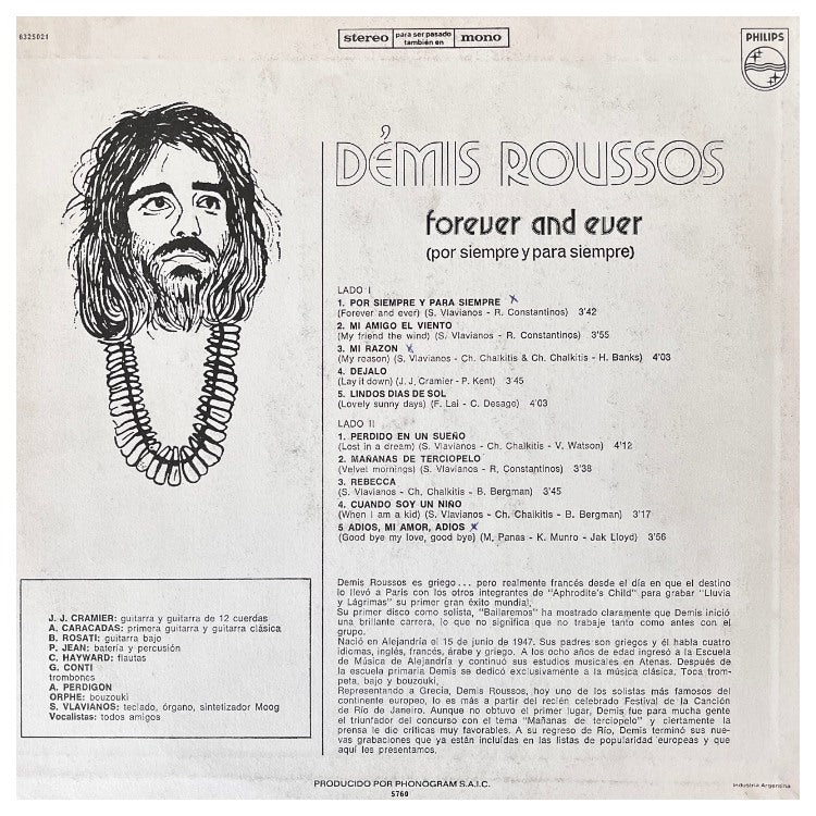 DEMIS ROUSSOS - FOREVER AND EVER | VINILO USADO