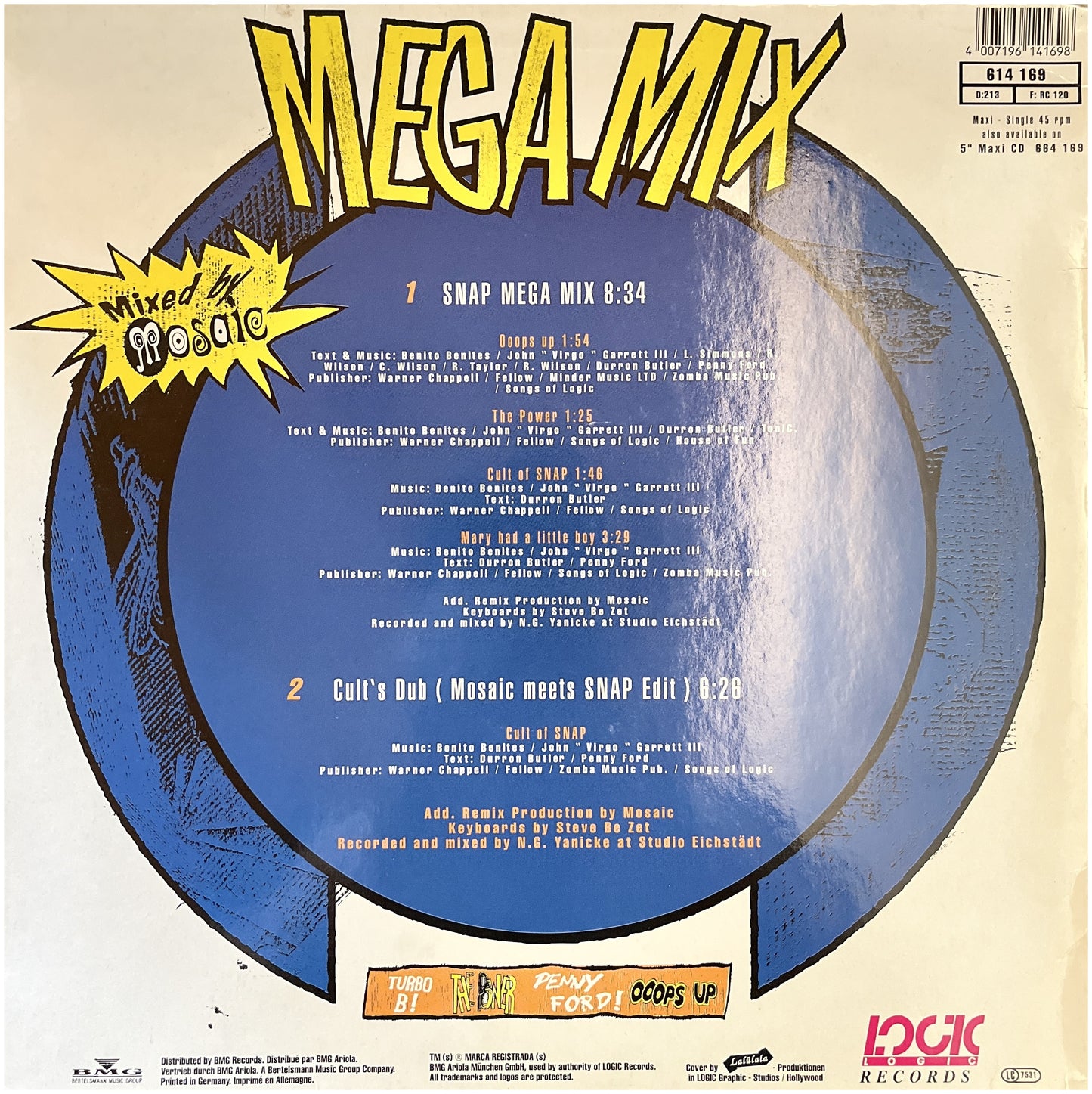 SNAP! - MEGAMIX | 12" MAXI SINGLE USADO