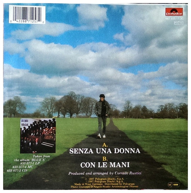 ZUCCHERO FORNACIARI - SENZA UNA DONNA | 7" SINGLE USADO