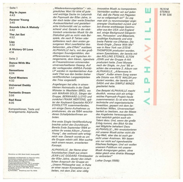ALPHAVILLE - ALPHAVILLE : AMIGA COLLECTION | VINILO USADO