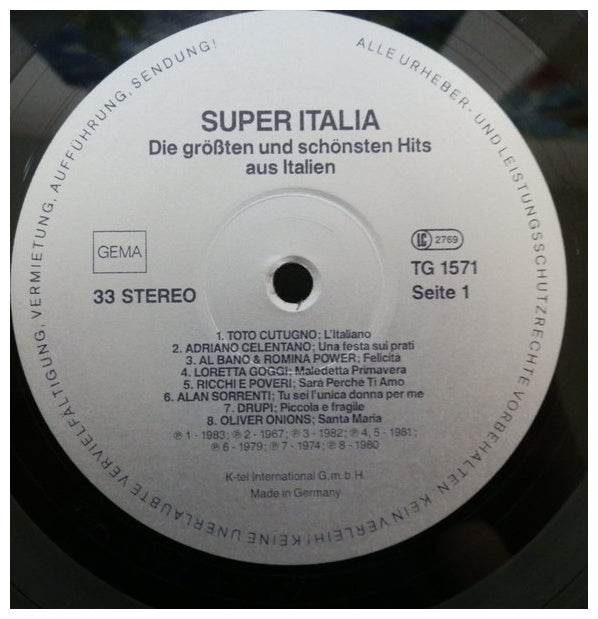 SUPER ITALIA - SUPER HITS AUS ITALIEN | VINILO USADO