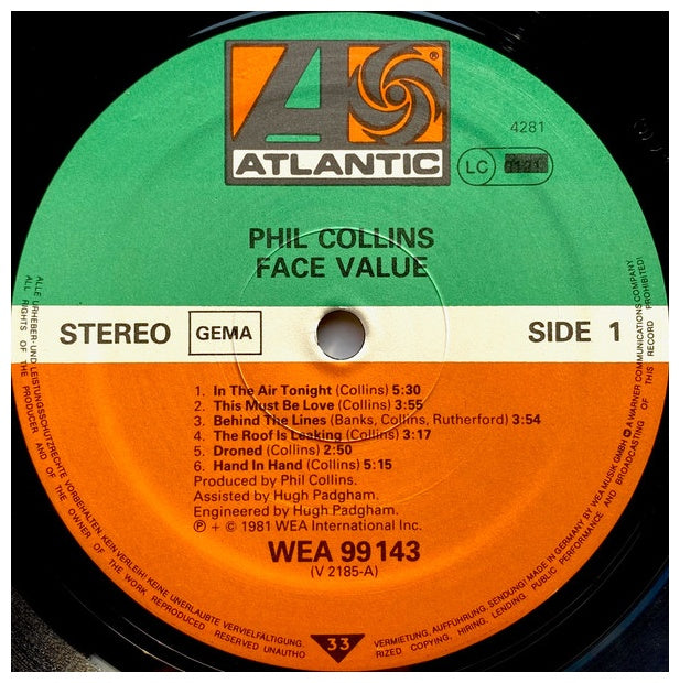 PHIL COLLINS - FACE VALUE | VINILO USADO