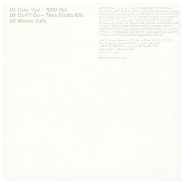 YAZOO - ONLY YOU | CD SINGLE USADO