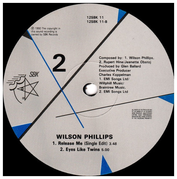 WILSON PHILLIPS - RELEASE ME | 12" MAXI SINGLE VINILO USADO