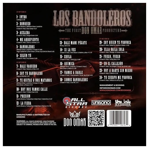 DON OMAR - LOS BANDELEROS (2LP) | VINILO