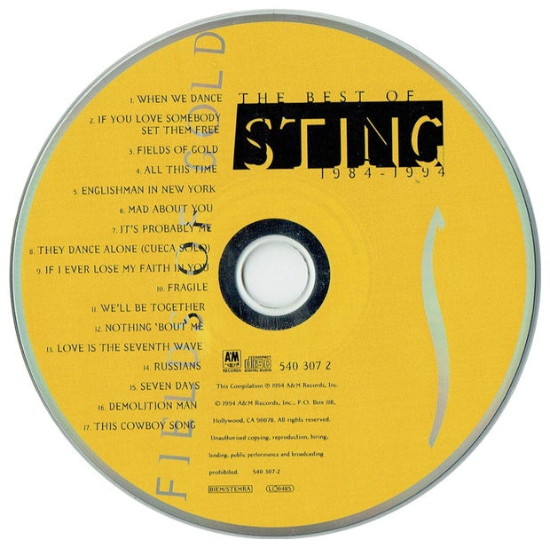 STING - FIELDS OF GOLD: THE BEST OF | CD
