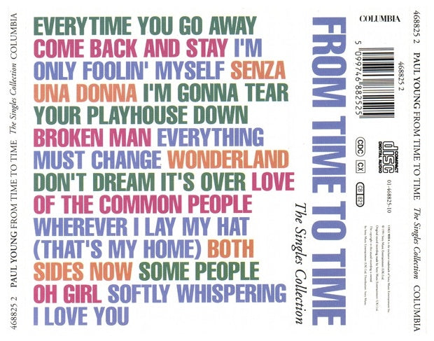 PAUL YOUNG - FROM TIME TO TIME: SINGLES COLLECTION | CD