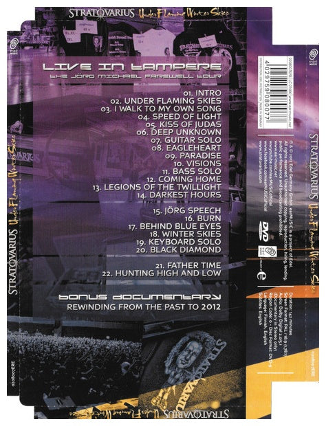 STRATOVARIUS - UNDER FLAMING WINTER SKIES: LIVE IN TAMPERE | DVD