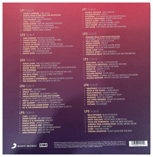 NOW THAT'S WHAT I CALL MUSIC - DISCO - NOW PRESENTS DISCO (5LP) - VARIOUS ARTISTS | VINILO