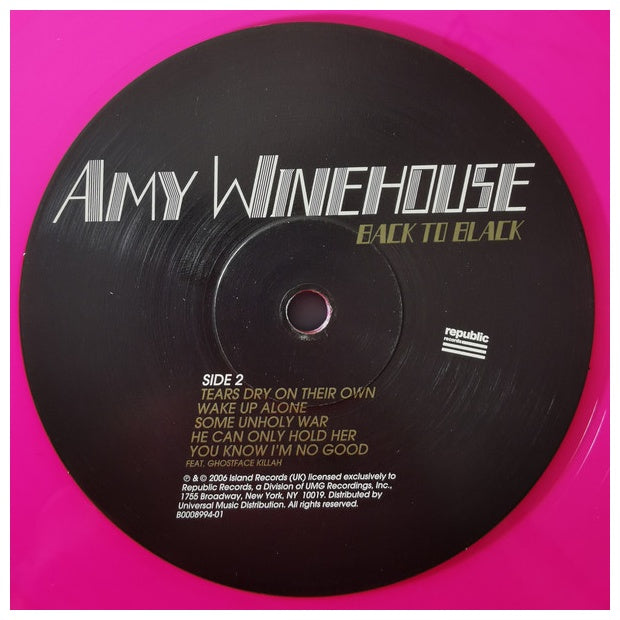 AMY WINEHOUSE - BACK TO BLACK (EXCLUSIVE LTD EDITION) (PINK VINYL) | VINILO