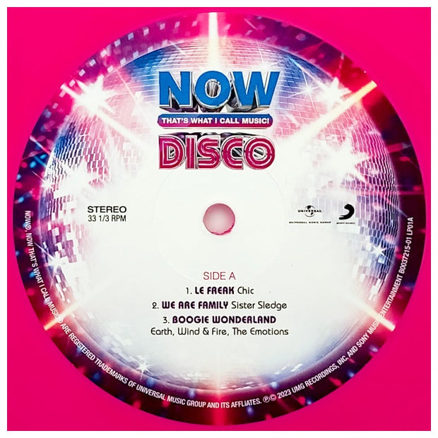 NOW THATS WHAT I CALL MUSIC! DISCO - DISCO (EXCLUSIVE) (2LP) (OPAQUE HOT PINK/SKY BLUE VINYL) | VINILO