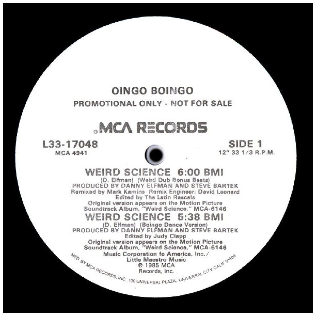 OINGO BONGO - WEIRD SCIENCE | 12" MAXI SINGLE VINILO USADO
