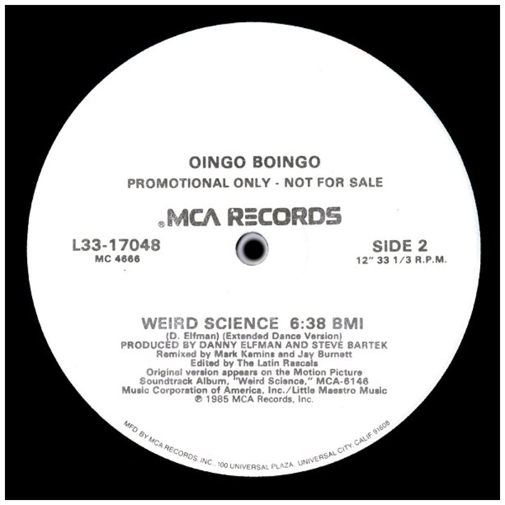 OINGO BONGO - WEIRD SCIENCE | 12" MAXI SINGLE VINILO USADO