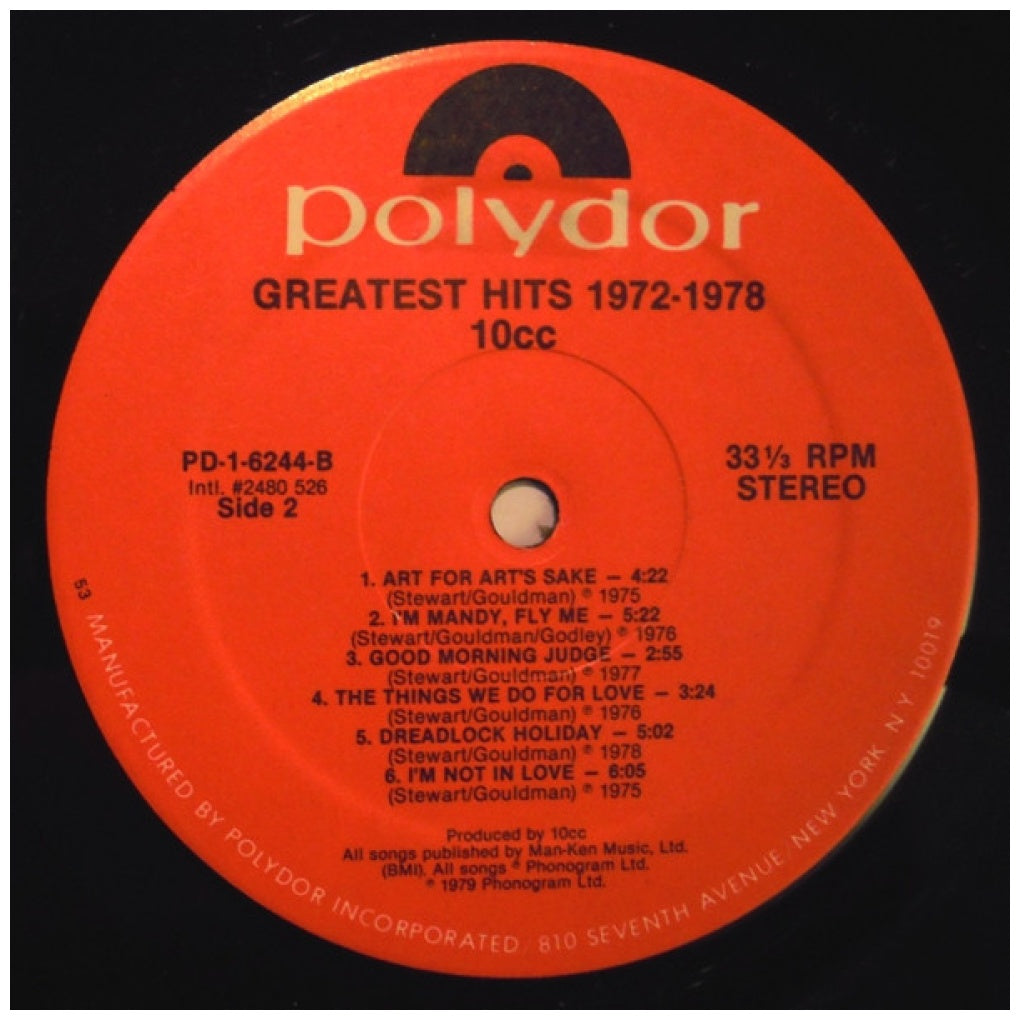 10CC - GREATEST HITS 1972-1978 | VINILO USADO