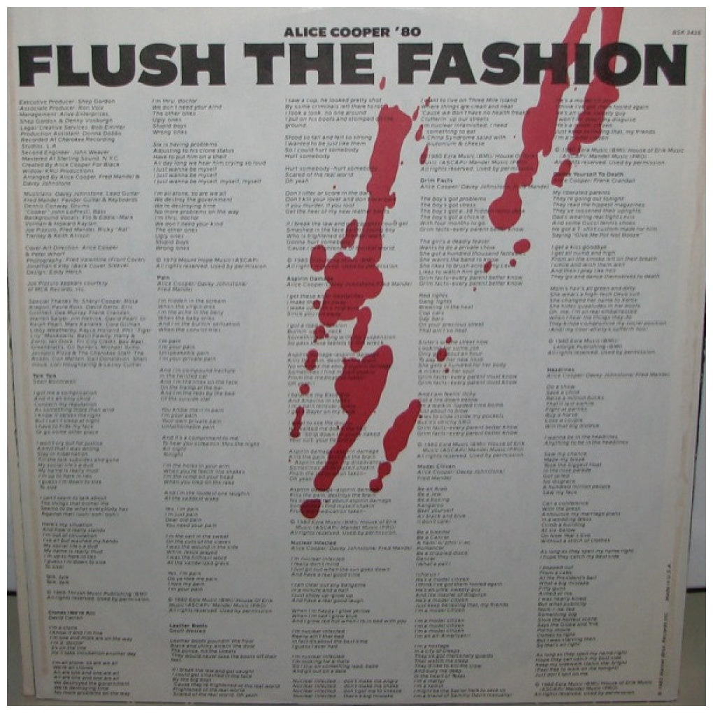 ALICE COOPER - FLUSH THE FASHION | VINILO USADO